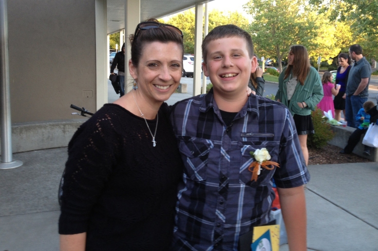The Taz and me at his 6th grade promotion
